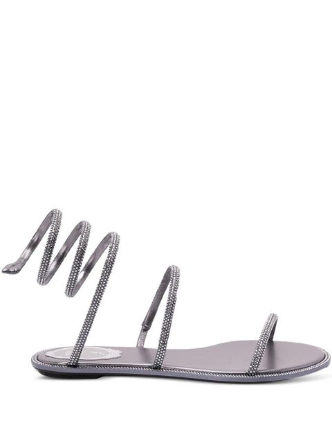 René Caovilla spiral-detail sandals - Grey - zdjęcie produktu nr 1