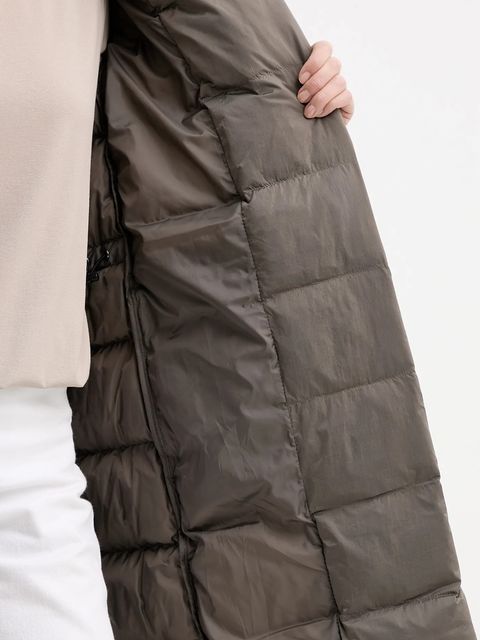 Calvin Klein kurtka kolor brązowy zimowa oversize LV044D541G