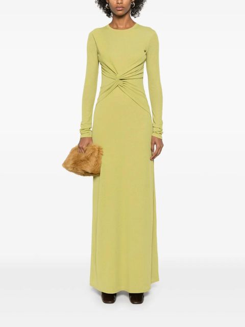 Nanushka twist-detail maxi dress - Green