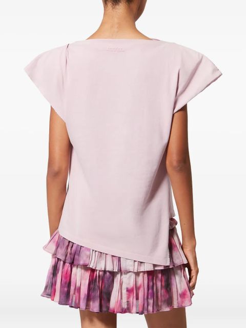 ISABEL MARANT Sebani draped tee T-shirt - Pink
