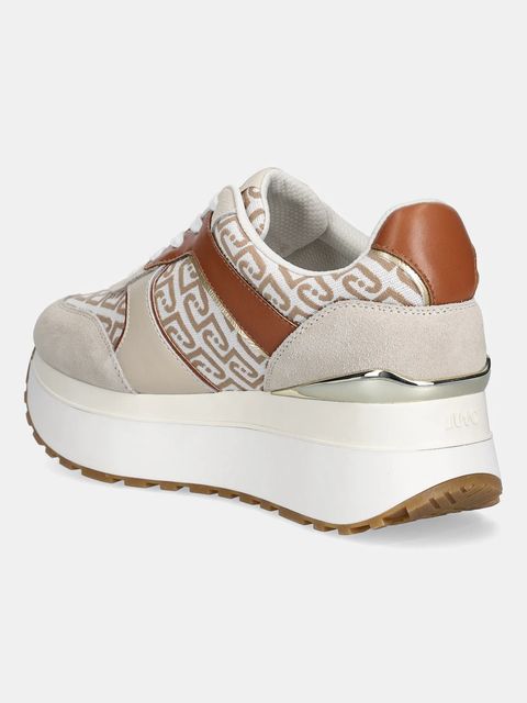 Liu Jo sneakersy LIU JO MAXI WONDER PLUS 02 damskie kolor beżowy BA6019PX617S3971 - zdjęcie produktu nr 2
