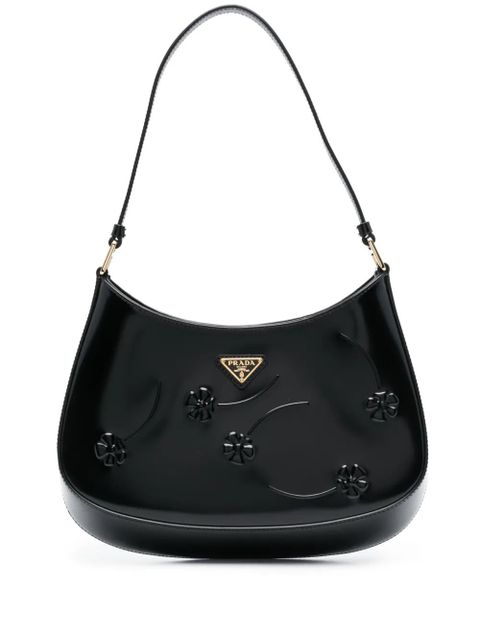 Prada Cleo embossed-detail shoulder bag - Black - zdjęcie produktu nr 1