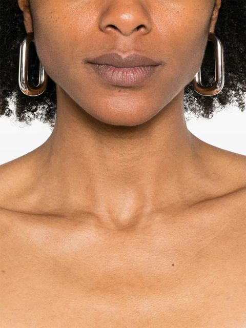 Jil Sander sculted hoop earrings - Silver - zdjęcie produktu nr 2