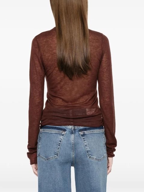 MC2 Saint Barth turtleneck top - Brown