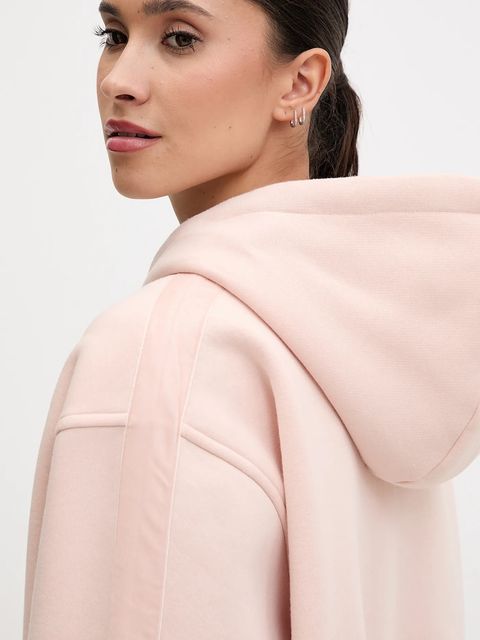 Guess bluza AELIA damska kolor różowy z kapturem gładka V5BQ11 KB681 - zdjęcie produktu nr 2