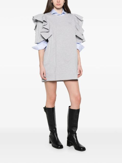 Miu Miu ruffled dress - Grey - zdjęcie produktu nr 2