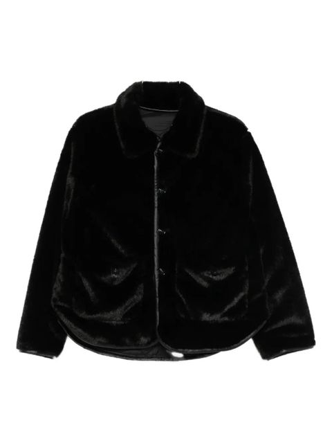 Maje reversible puffer jacket - Black