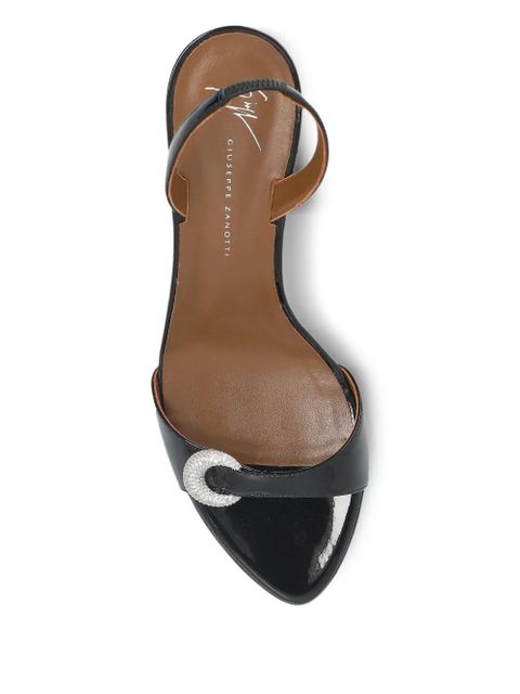 Giuseppe Zanotti 95mm crystal-embellished slingback sandals - Black