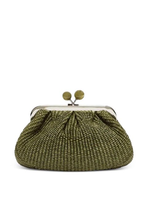 Weekend Max Mara small Pasticcino woven raffia-effect sphere tote bag - Green - zdjęcie produktu nr 2