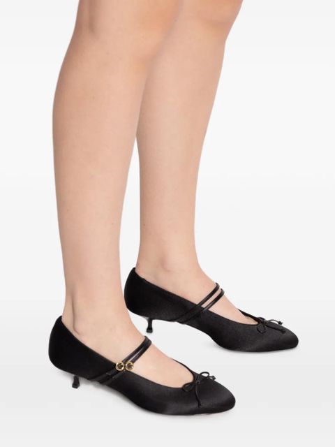 NEOUS 45mm Pha strap bow-detail pumps - Black