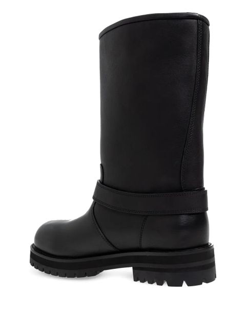 Off-White 40mm buckle strap boots - Black