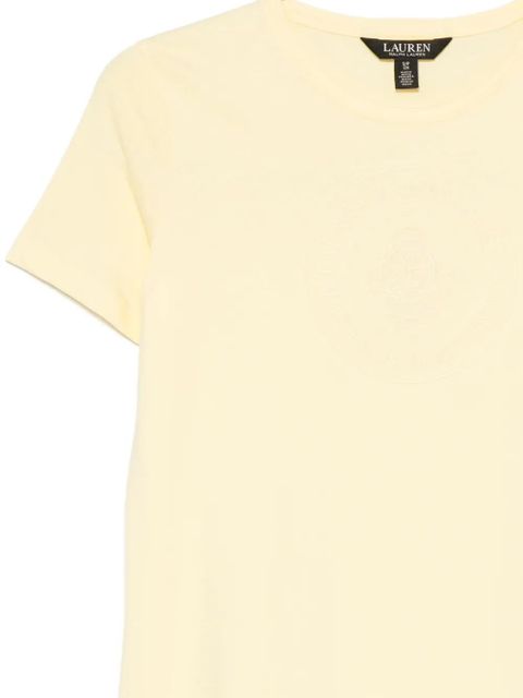 Lauren Ralph Lauren logo-embroidered T-shirt - Yellow