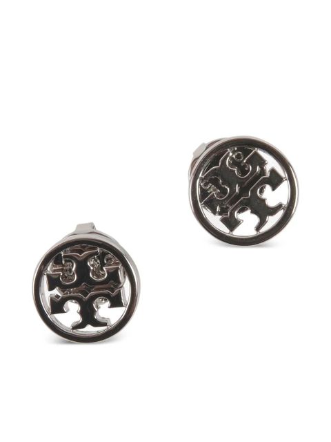 Tory Burch logo-detail stud earrings - Silver - zdjęcie produktu nr 2