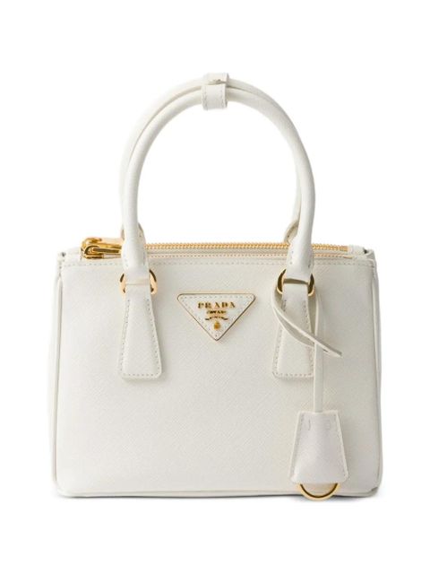 Prada mini Galleria leather tote bag - White - zdjęcie produktu nr 1