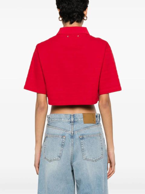 Golden Goose Golden Club-embroidered polo top