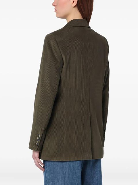 Max Mara corduroy single-breasted blazer - Green