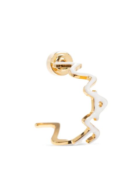 Marni zigzag-hoop earrings - Gold - zdjęcie produktu nr 2