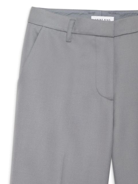ANINE BING pressed-crease straight-leg trousers - Grey