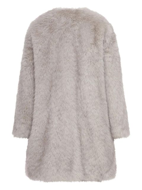 Max Mara fur round-neck coat - Grey - zdjęcie produktu nr 2