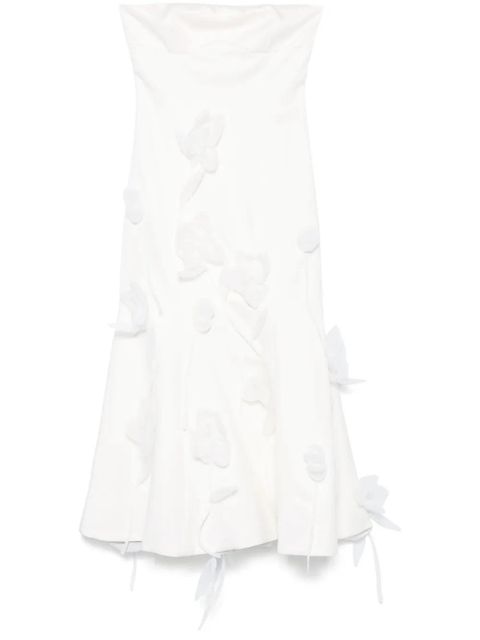 ROTATE BIRGER CHRISTENSEN Lily midi dress - Neutrals - zdjęcie produktu nr 1