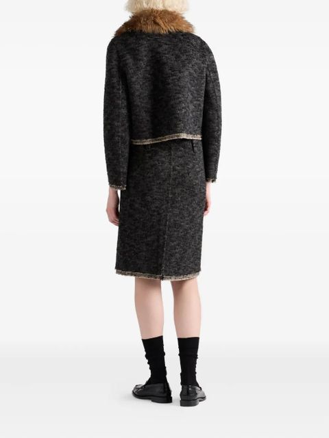 Prada contrast-trim jacket - Grey