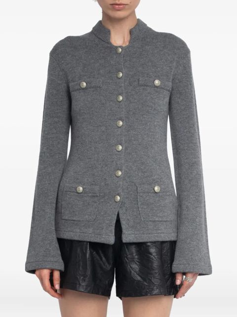 Zadig&Voltaire mélange-effect cardigan - Grey