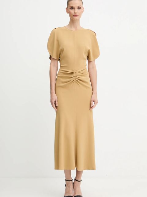 Victoria Beckham sukienka kolor zielony midi rozkloszowana 1425WDR005227C - zdjęcie produktu nr 1