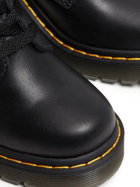 Dr. Martens botki skórzane Jesy damskie kolor czarny na słupku DM27613001