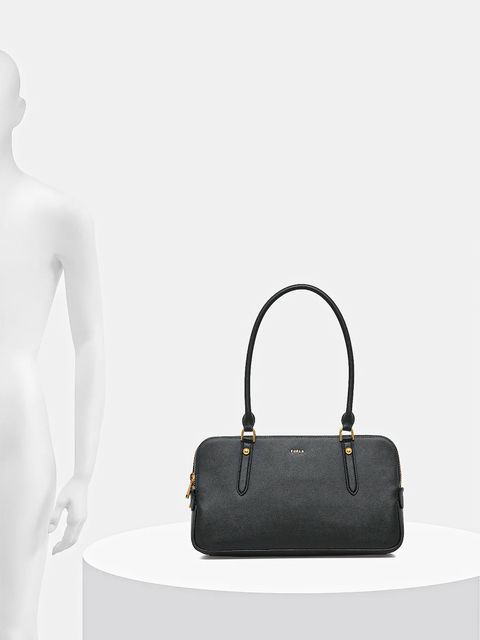 Furla torebka skórzana Giulia M Boston Bag