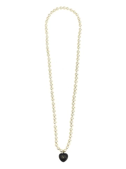 Valentino Garavani Coeur Royal necklace - Neutrals - zdjęcie produktu nr 1