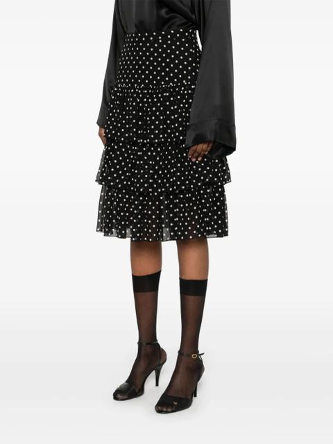 Valentino Garavani polka-dot mini skirt - Black