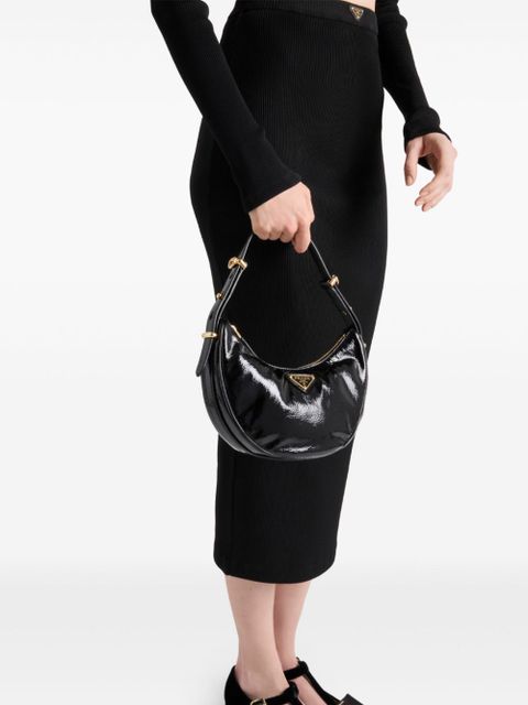 Prada ribbed jersey midi skirt - Black