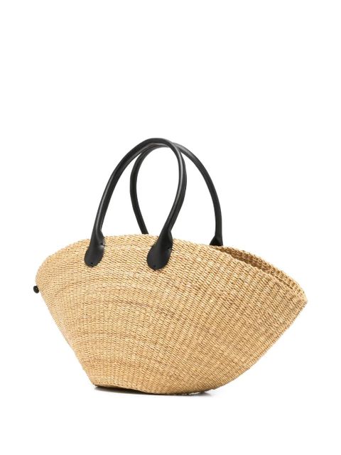 Muun Sophia woven tote bag - Neutrals
