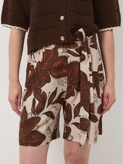 Medicine szorty damskie z domieszką lnu - zdjęcie produktu nr 1