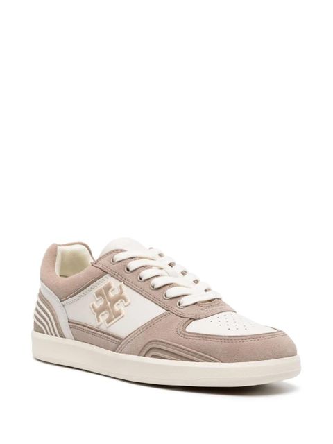 Tory Burch Clover Court panelled suede sneakers - White - zdjęcie produktu nr 2