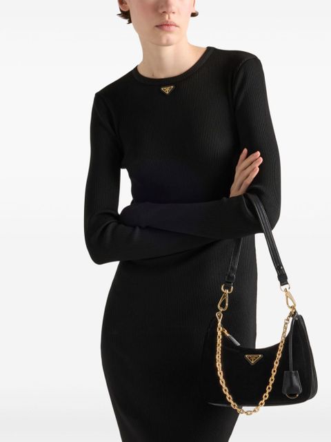 Prada ribbed-knit midi dress - Black - zdjęcie produktu nr 2
