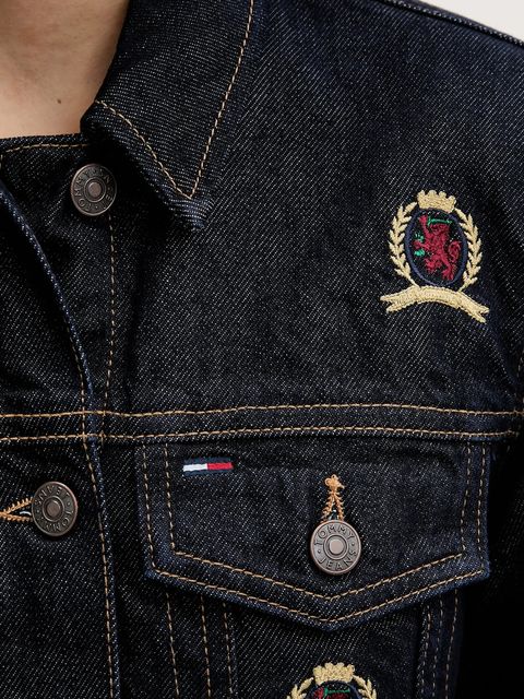 Tommy Jeans kurtka jeansowa kolor granatowy przejściowa DW0DW22729