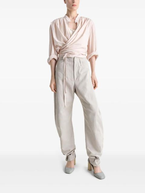 LEMAIRE fluid tapered trousers - Neutrals