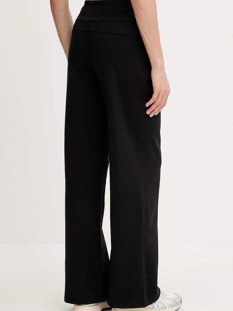 Dkny spodnie dresowe damskie kolor czarny melanżowe DP5P3601