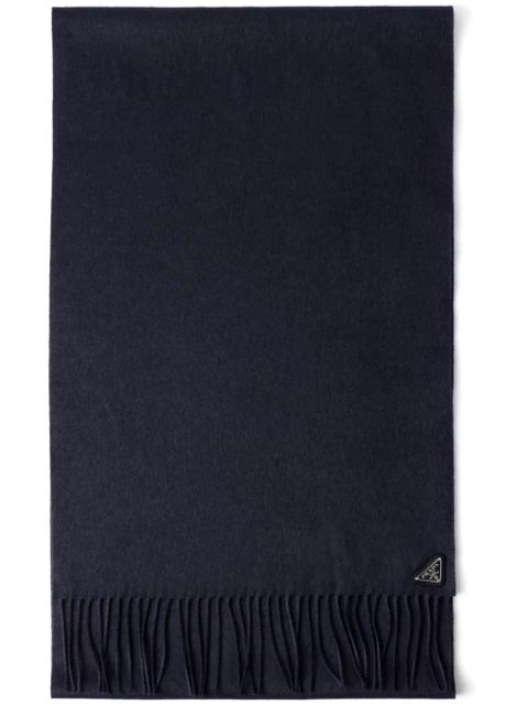 Prada Silk and cashmere scarf - Blue - zdjęcie produktu nr 1