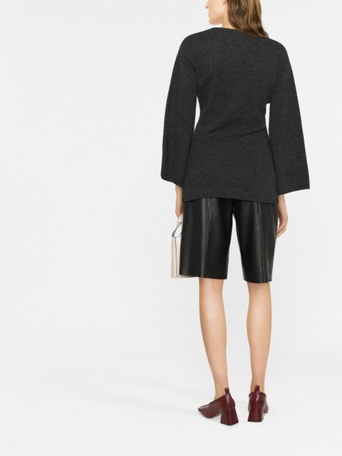 TOTEME round-neck wide-sleeve jumper - Grey