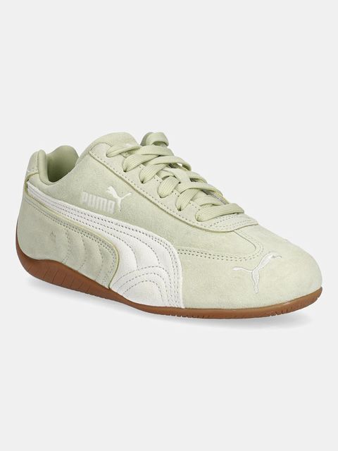Puma sneakersy zamszowe Speedcat OG kolor zielony 398846 - zdjęcie produktu nr 1