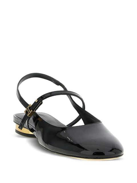 Tod's patent leather mary jane ballet flats - Black