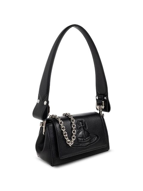 Vivienne Westwood debossed-orb chain-strap shoulder bag - Black