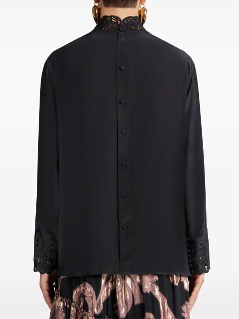 ETRO crepe de chine blouse - Black