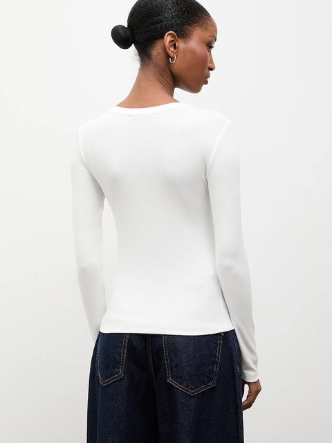 Answear.LAB longsleeve kolor biały - zdjęcie produktu nr 2