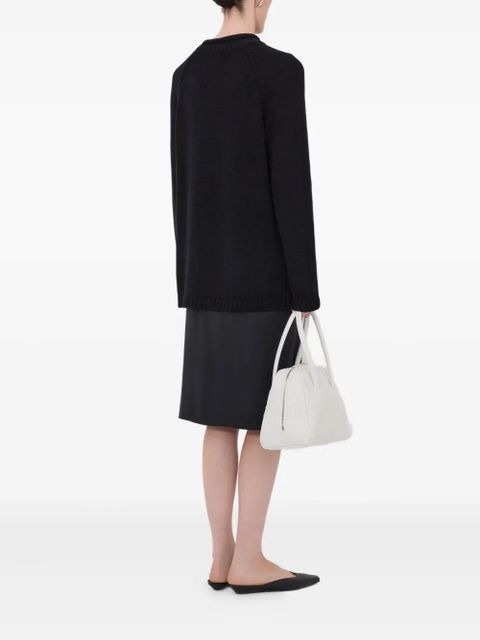 LouLou de Saison raglan-sleeve ribbed sweater - Black