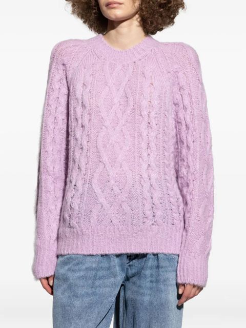 MARANT ÉTOILE cable-knit sweater - Pink - zdjęcie produktu nr 2