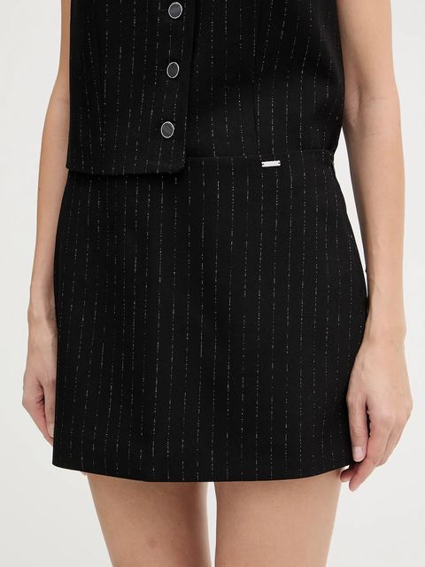 Guess spódnica mini ZANITA kolor czarny mini prosta W5BD64 W2422 - zdjęcie produktu nr 1