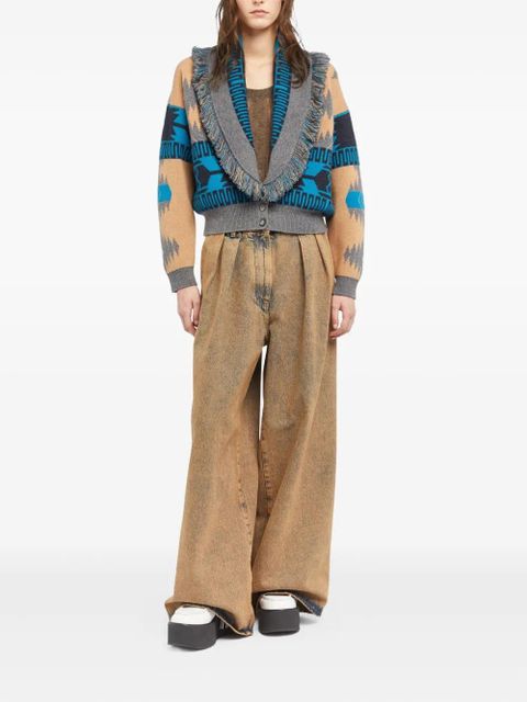 Alanui Icon jacquard fringe bomber jacket - Neutrals - zdjęcie produktu nr 2